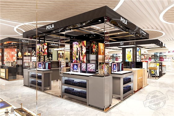 大牌化妆品展示柜