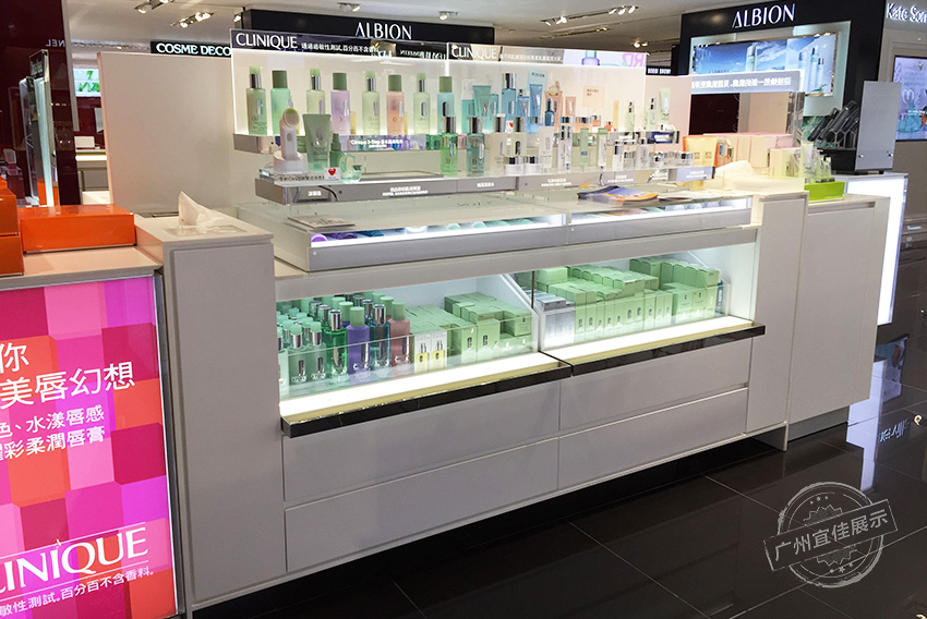 商场烤漆化妆品展柜