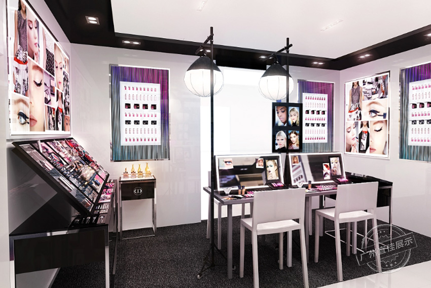 DIOR 中岛烤漆化妆品展柜
